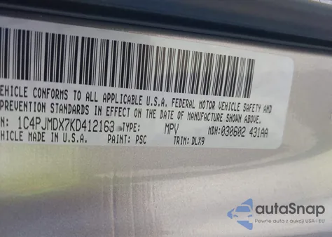 2019 Jeep Cherokee Limited 4X4 z USA, uszkodzony, nr VIN 1C4PJMDX7KD412163